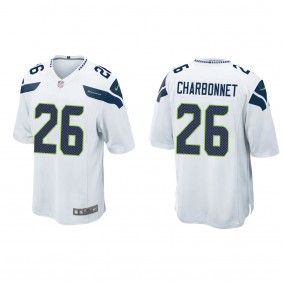 Zach Charbonnet White 2023 NFL Draft Game Jersey